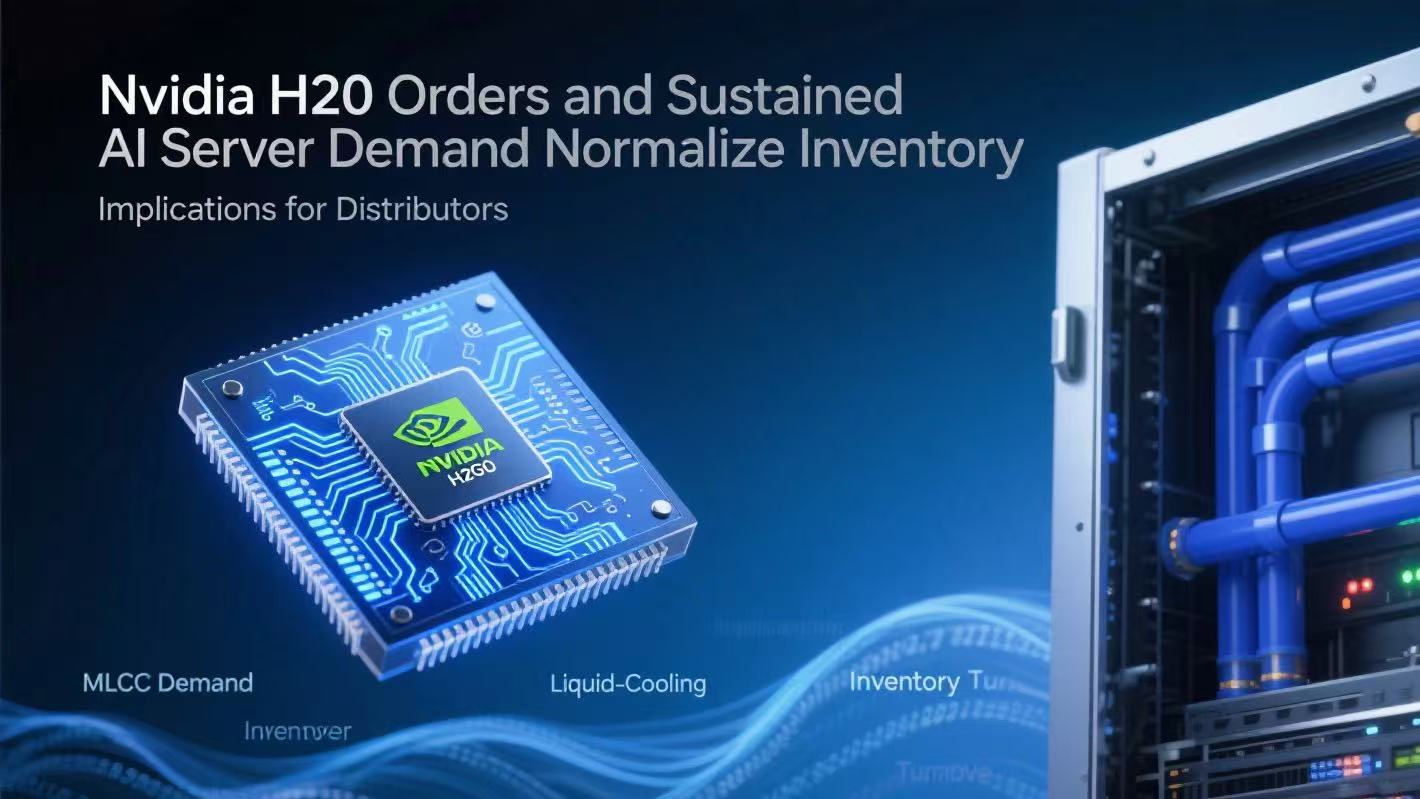 Nvidia H20 訂單和持續的 AI 伺服器需求使庫存正常化